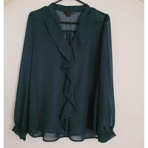 JW. ( JW Style ) Ruffle V Neck Blouse